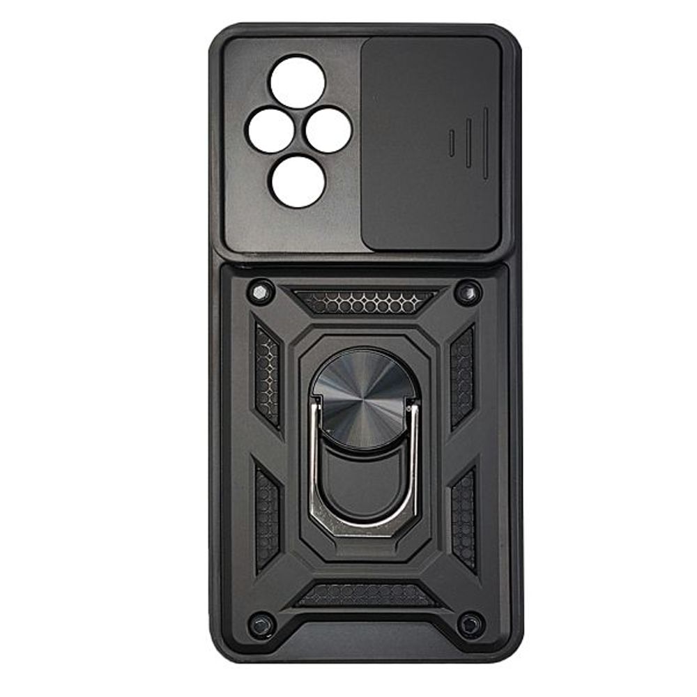 MM TPU HONOR 200 - ANTI-SHOCK WITH RING crna slika 1