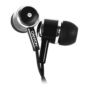 CANYON Stereo earphones with microphone, Black