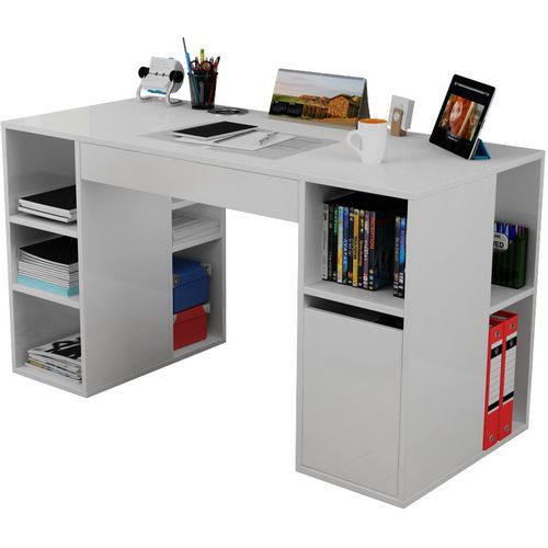 Diamond - White White Study Desk slika 4