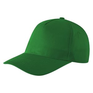 DEBBI, kačket, 5 panela, 100% pamuk, zeleni(kelly green)