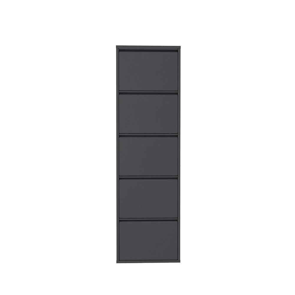Kabinet za cipele - 5 komada, metalni, antracit boje slika 13