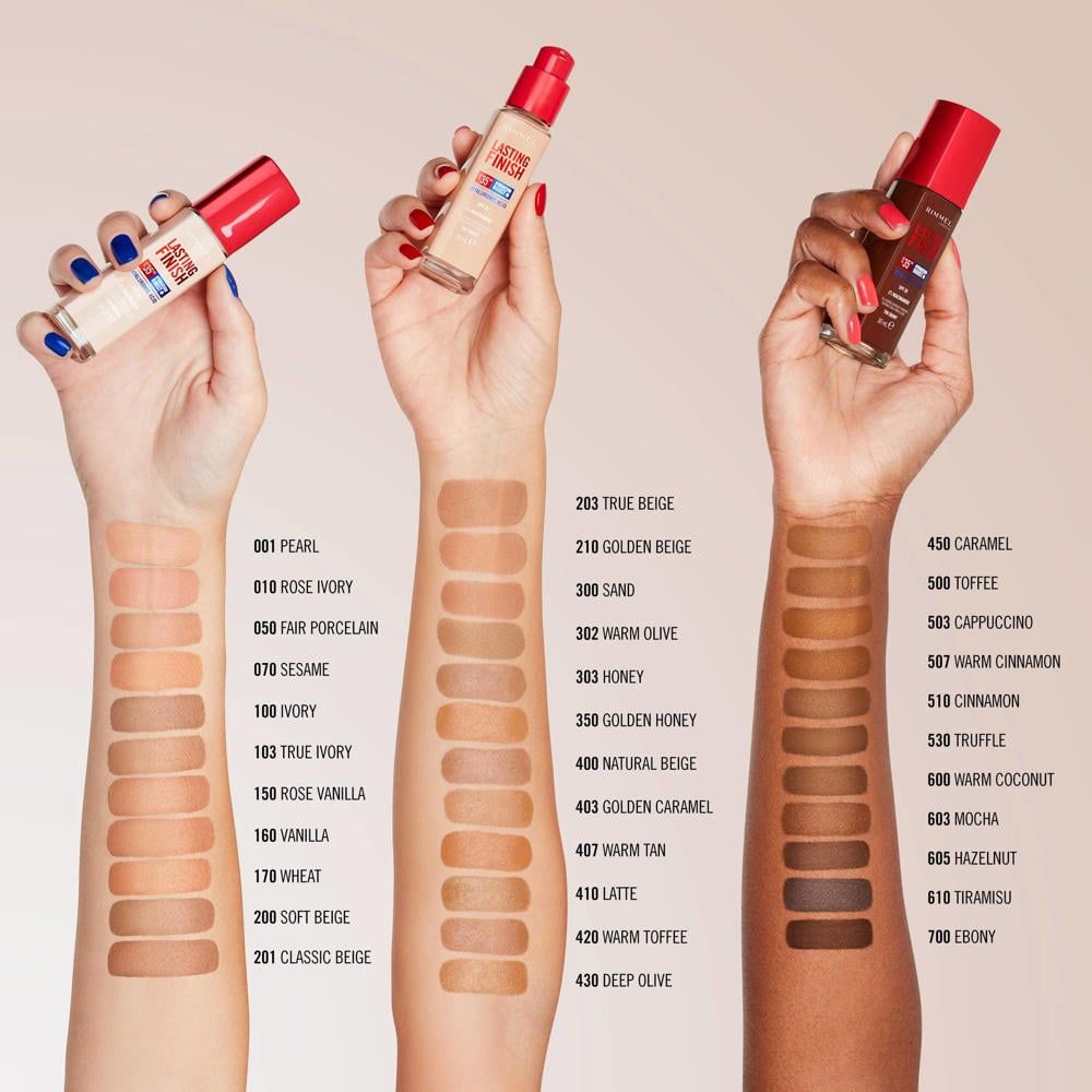 Rimmel Tečni puder Lasting Finish Liquid 100 Ivory 30ml slika 2