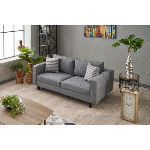 Atelier Del Sofa Dvosjed, Sivo, Kale Linen - Grey slika 3