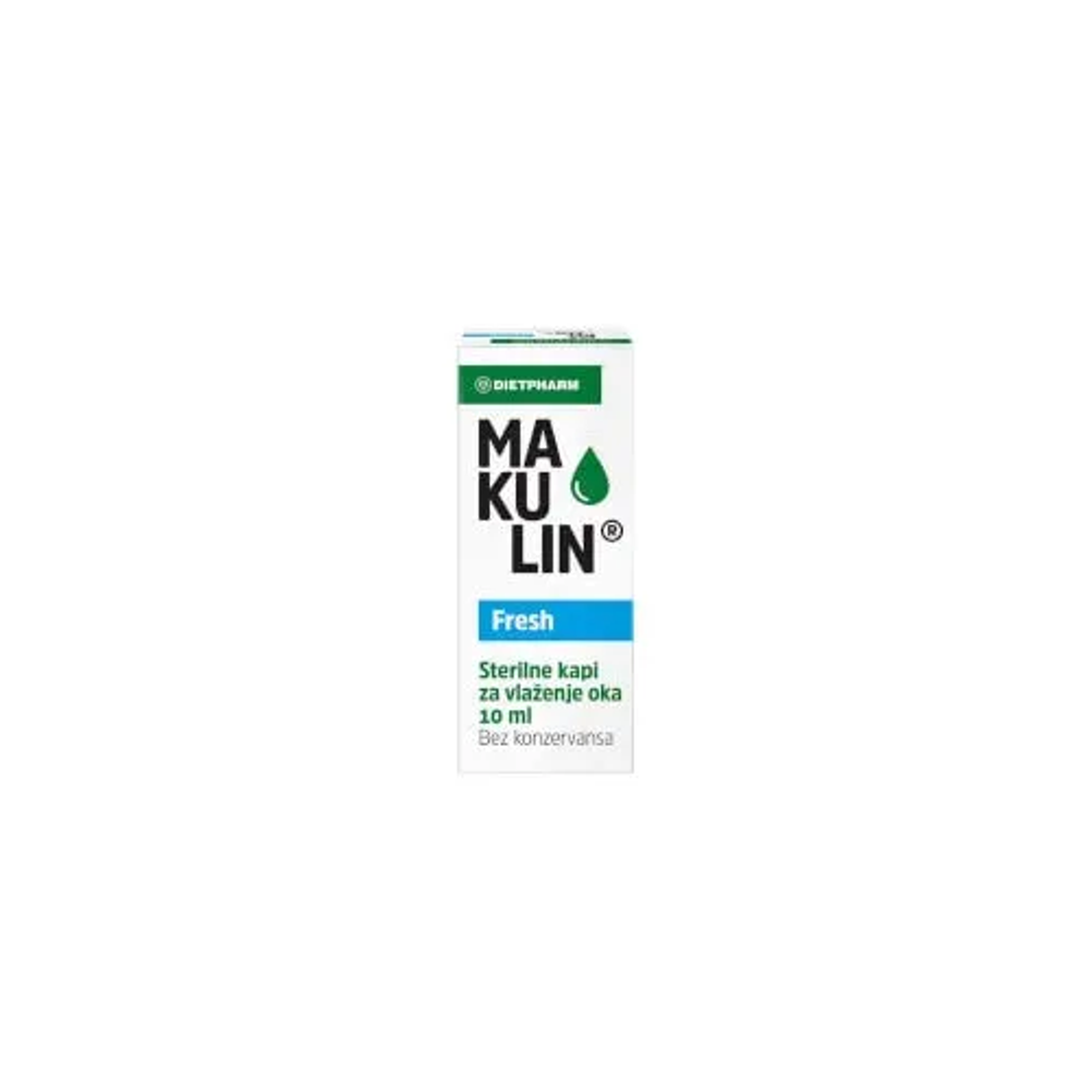 DIETPHARM MAKULIN FRESH A 10 ML - Kapi za vlaženje oka slika 1
