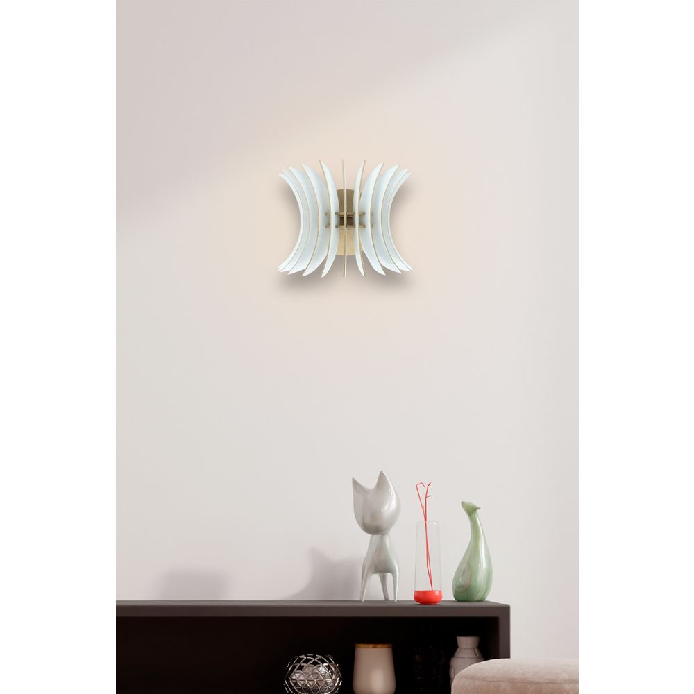 Elegantna Bijela Zidna Lampa 206-WB slika 1