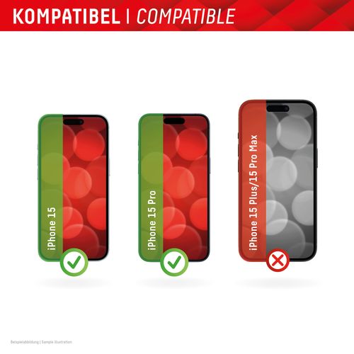 DISPLEX Zaštitno staklo Real Glass Full Cover za iPhone 15/15 Pro slika 6