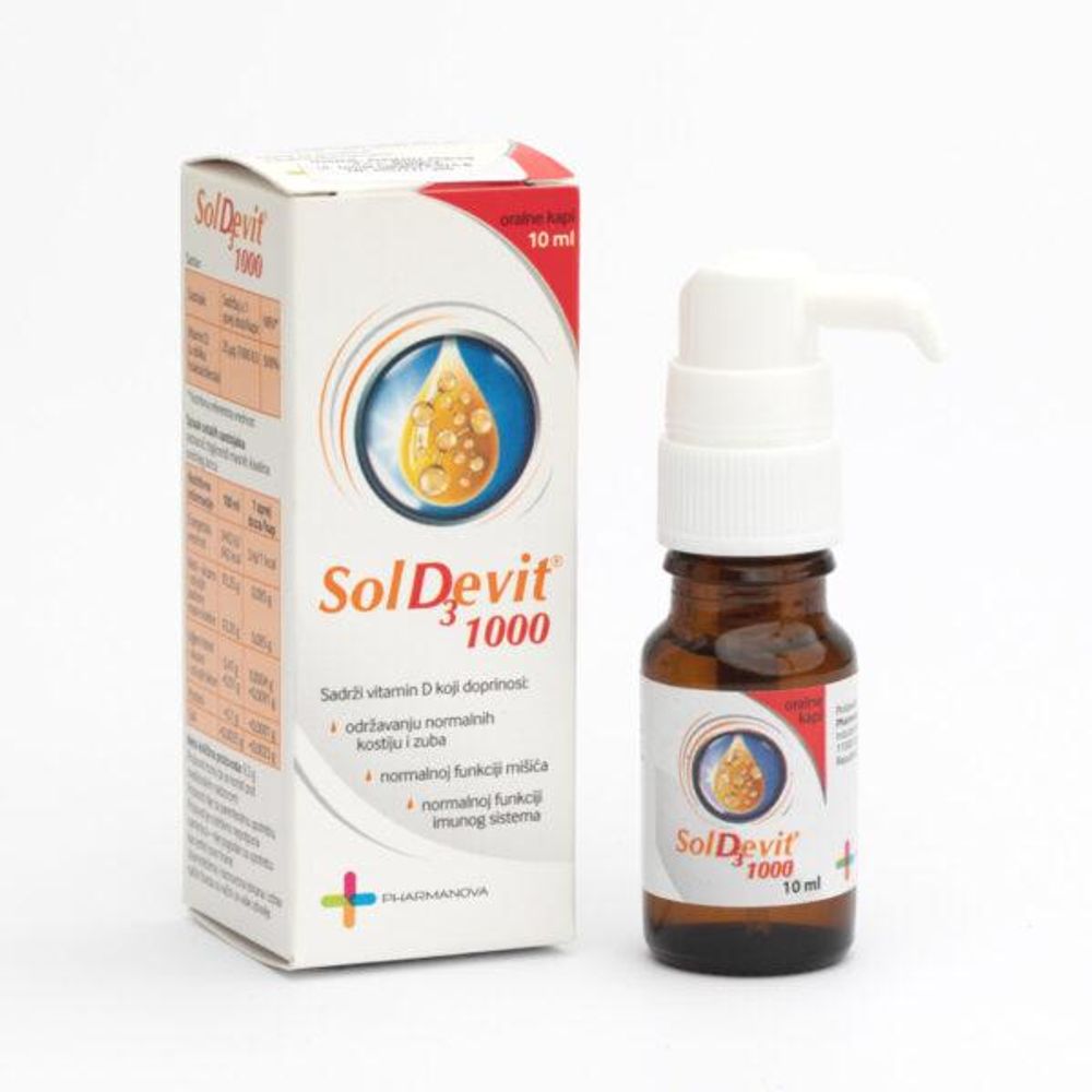 Pharmanova Soldevit D3 1000 Kapi 10 ml slika 1