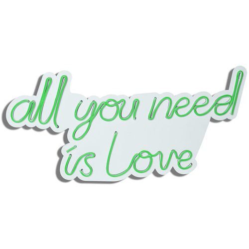 Wallity Ukrasna plastična LED rasvjeta, All You Need is Love - Green slika 11