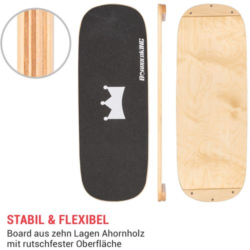 BoarderKING Indoorboard Classic balans daska, Crna slika 9