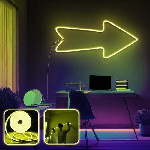 Arrow - Large - Yellow Yellow Decorative Wall Led Lighting slika 1