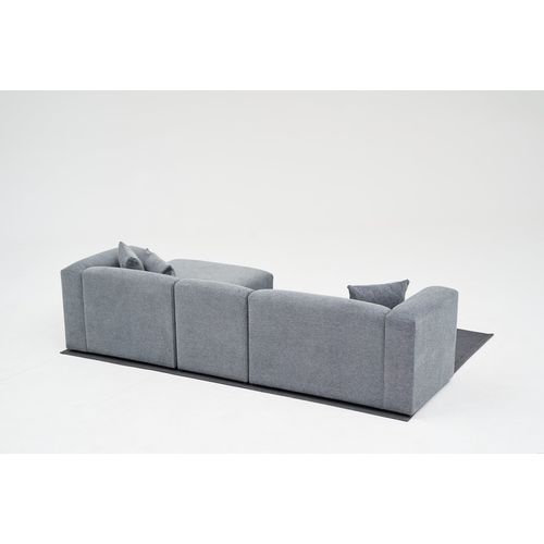 Atelier Del Sofa Kutna garnitura, Linden Right - Grey slika 2