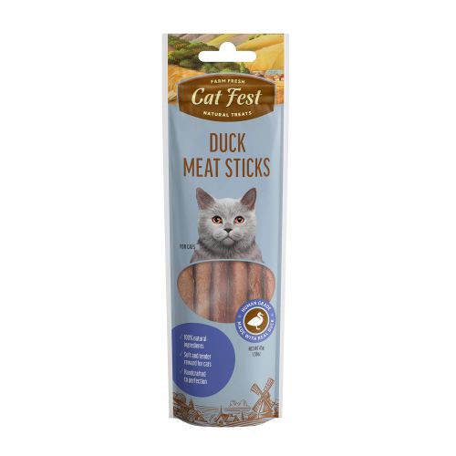 Cat Fest Meat Sticks, poslastica za mačke s pačetinom, 45 g slika 1