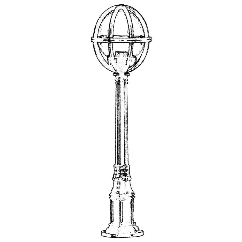 BSU-68080-BSY-M3-B Crna Spoljašnja Podna Lampa slika 2