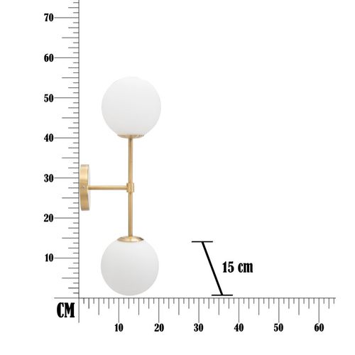 Mauro Ferretti Zidna svjetiljka glamy doppia cm 15x21x55 slika 7