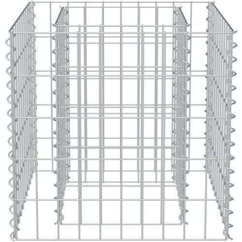 Gabionska sadilica od pocinčanog čelika 50 x 50 x 50 cm slika 11