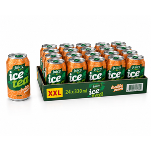 Juicy ledeni čaj breskva limenka, 24 x 330 ml XXL