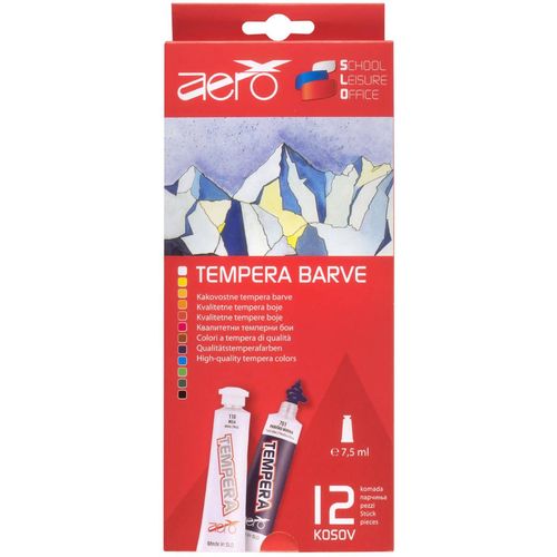 Aero Tempera 7,5 ml tubice, 12 kom u kartonskoj kutiji 9212-1012 slika 2