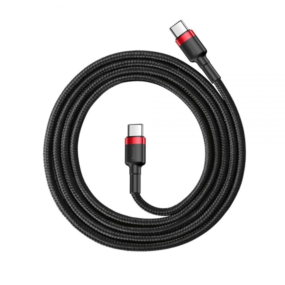 BASEUS Kabel Cafule Type C QC 3.0, 60W (20V 3A), 1m, (crno-crveni) slika 3