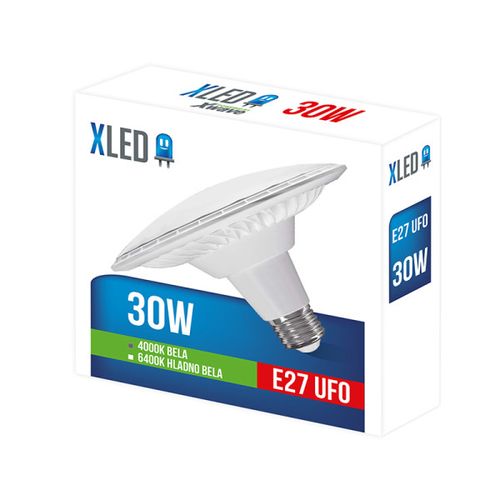 XLED E27 CL-SPO030 30W LED Sijalica 4000K/UFO/Fi150/185-265V,Bela slika 1