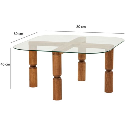 Kei - Walnut Walnut Coffee Table slika 11