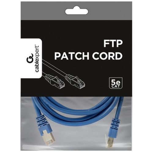 PP22-2M/B Gembird Mrezni kabl FTP Cat5e Patch cord, 2m blue slika 4