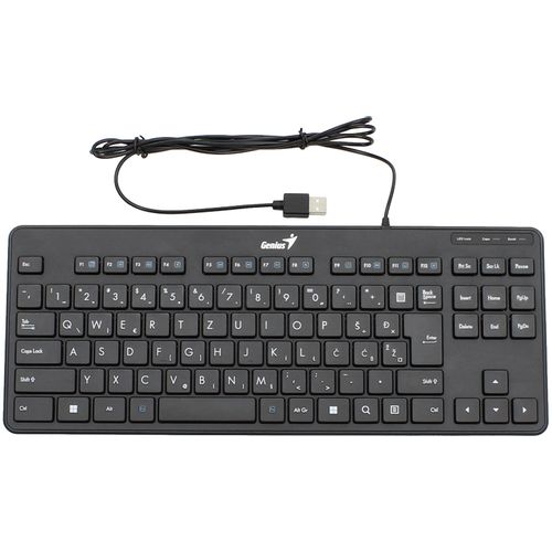 GENIUS LuxeMate 110 USB US slim crna tastatura slika 1