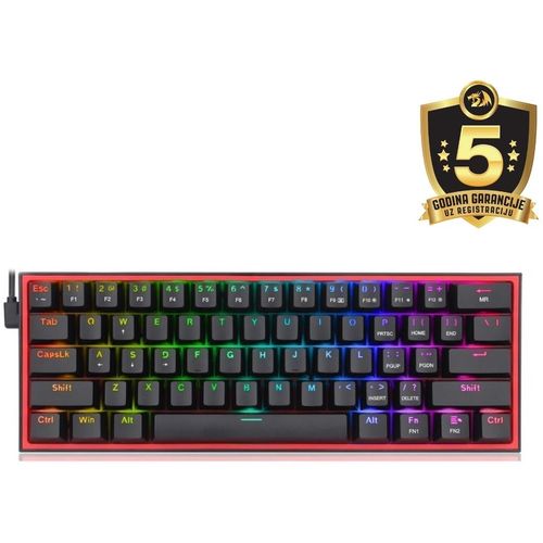 KEYBOARD - REDRAGON FIZZ RAINBOW K617 MECHANICAL slika 1