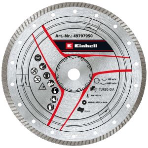 Einhell Pribor za rezače kamena, dijamantska rezna ploča 300x25,4mm, Turbo