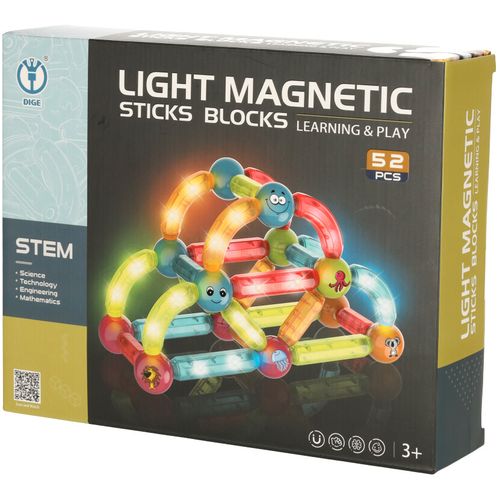 Kreativni set magnetni osvijetljeni oblici 52kom. slika 8