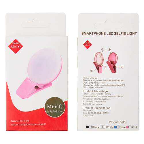 LED selfie stipaljka pink slika 12