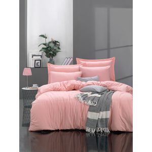L'essential Maison Fresh Color - Pink Pink Ranforce Dupli Set Pokrivača za Jorgan