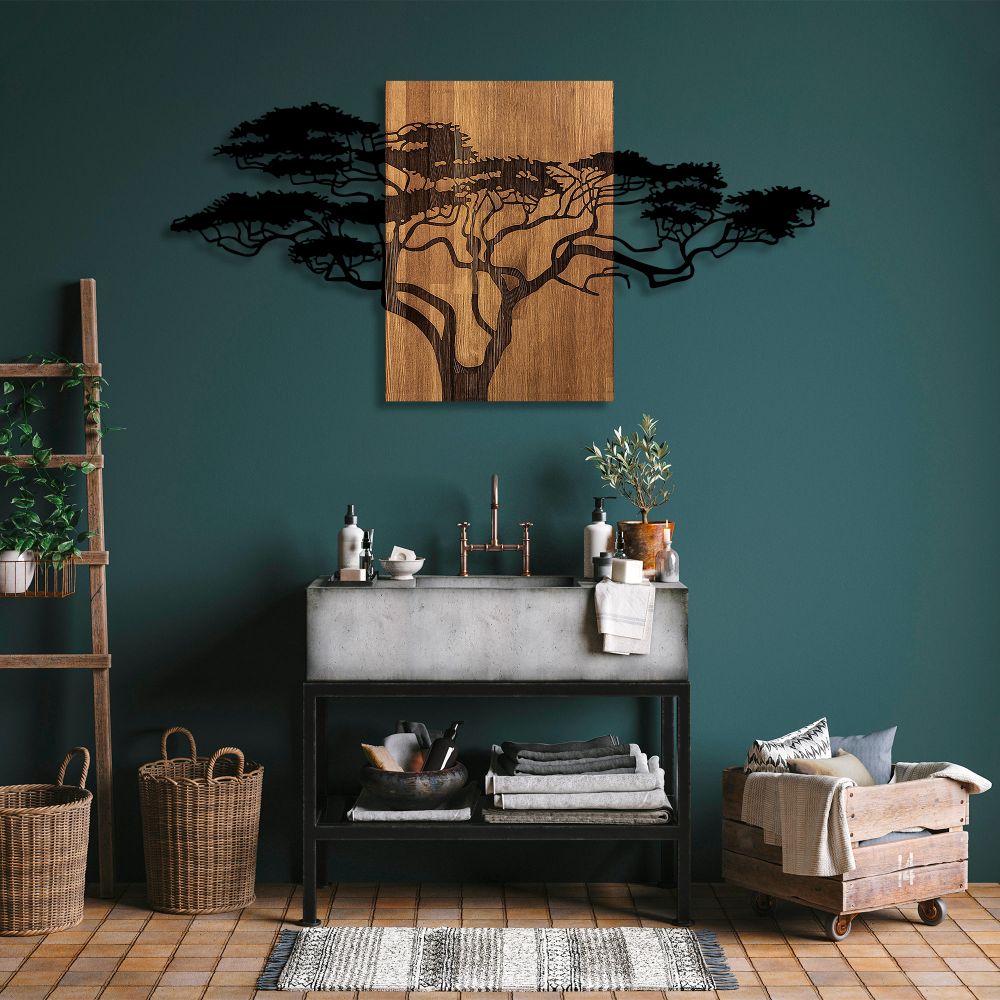 Dekorativni Zidni Ukras - Acacia Tree 329 u Boji Crnog Oraha slika 3
