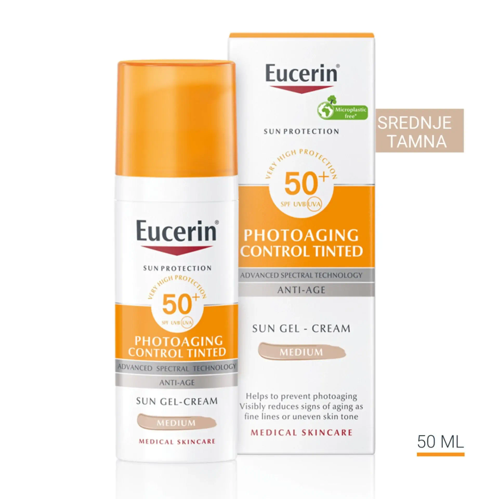 Eucerin Sun Oil Control Tamna Krema za lice Spf50 50ml slika 1