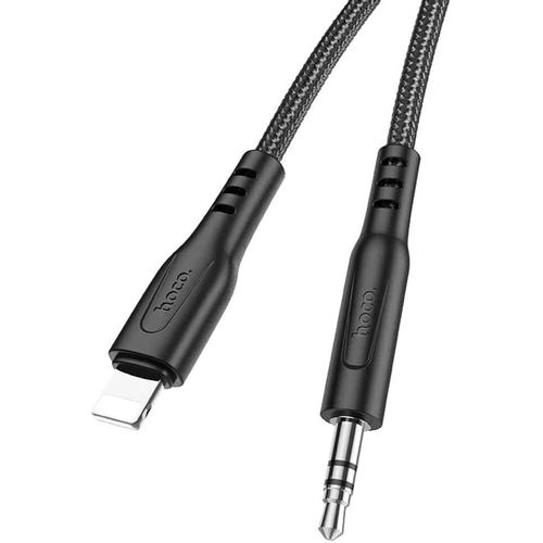 Hoco - Adapter audio kabela (UPA18) - Lightning to Jack 3,5 mm, 1 m - crni slika 1