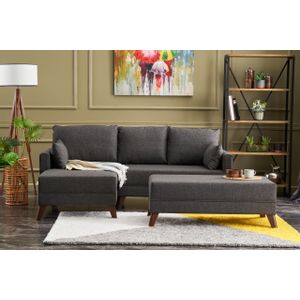 Bella Mini Corner Sofa Left - Anthracite Anthracite Corner Sofa-Bed