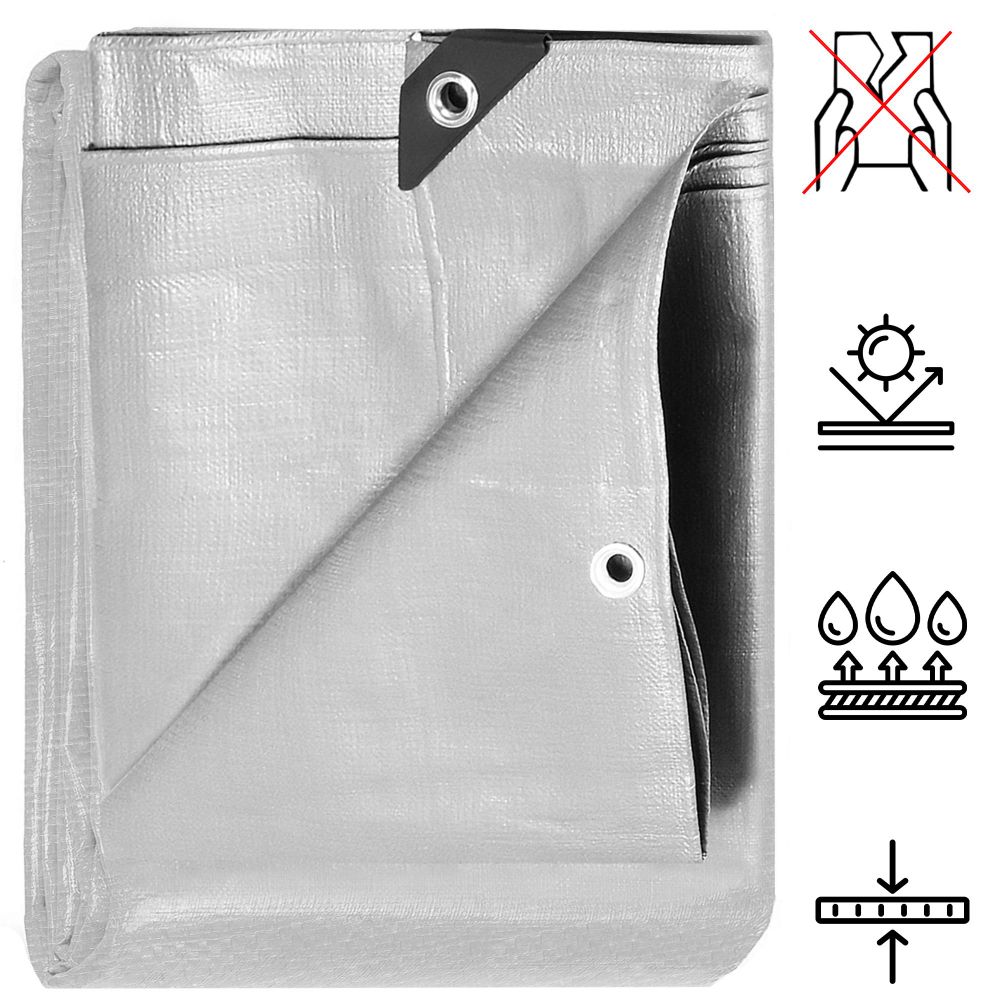 Cerada 4 × 5 m sivo-smeđa slika 2