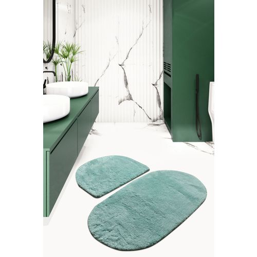 Colors of Oval - Mint Mint Bathmat Set (2 Pieces) slika 1