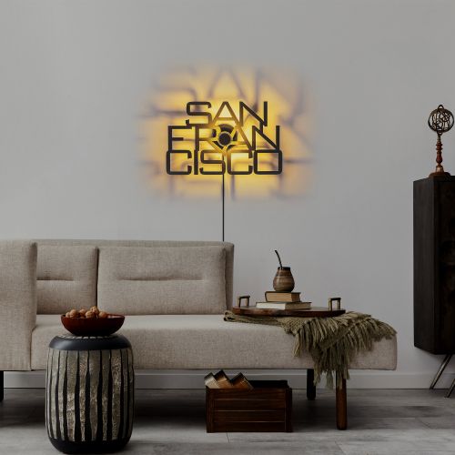 San Francisco Black Wall Lamp slika 2