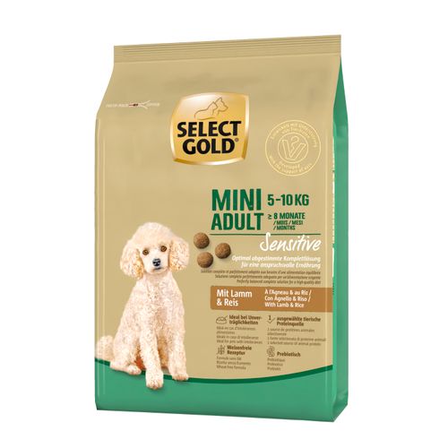 Select Gold Sensitive Mini Adult jagnjetina i pirinač 4 kg slika 1