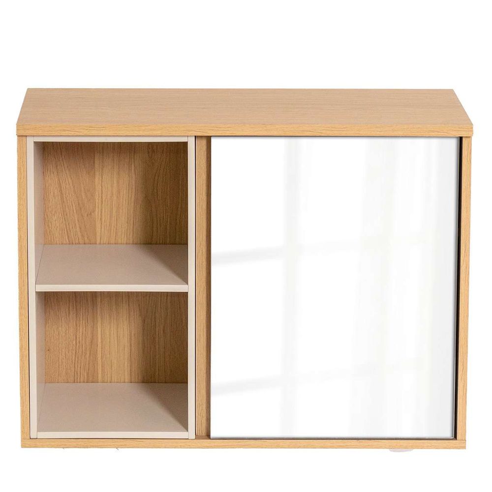 Tendance zidni kupaonski ormarić 1 vrata ogledalo sa unutarnjom policom + 2 police Rivoli 45x20x60 cm, MDF slika 4