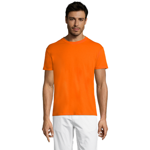 REGENT unisex majica sa kratkim rukavima - Narandžasta, S  slika 1