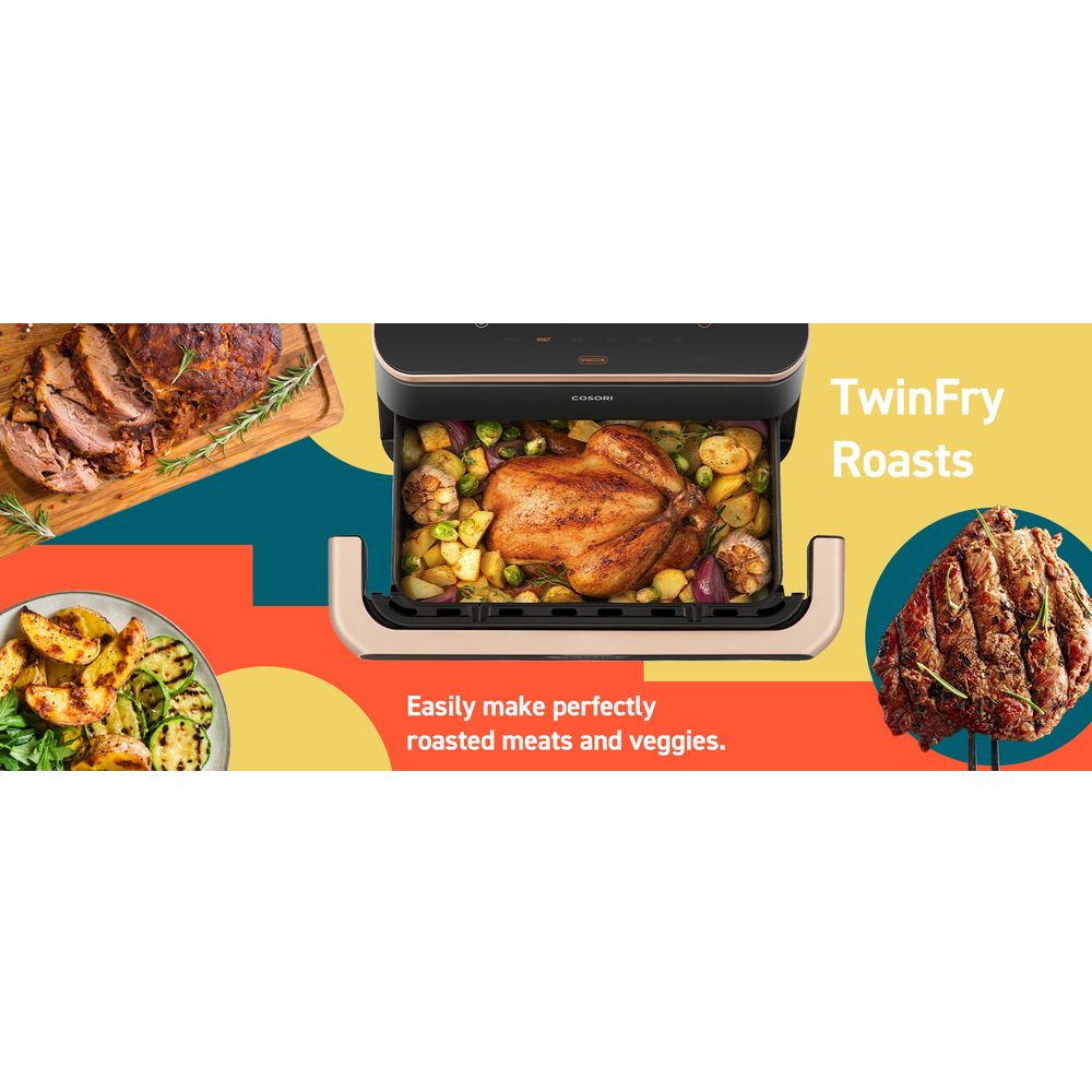 COSORI Dual Blaze Twinfry™ 10-Litre Air Fryer slika 15
