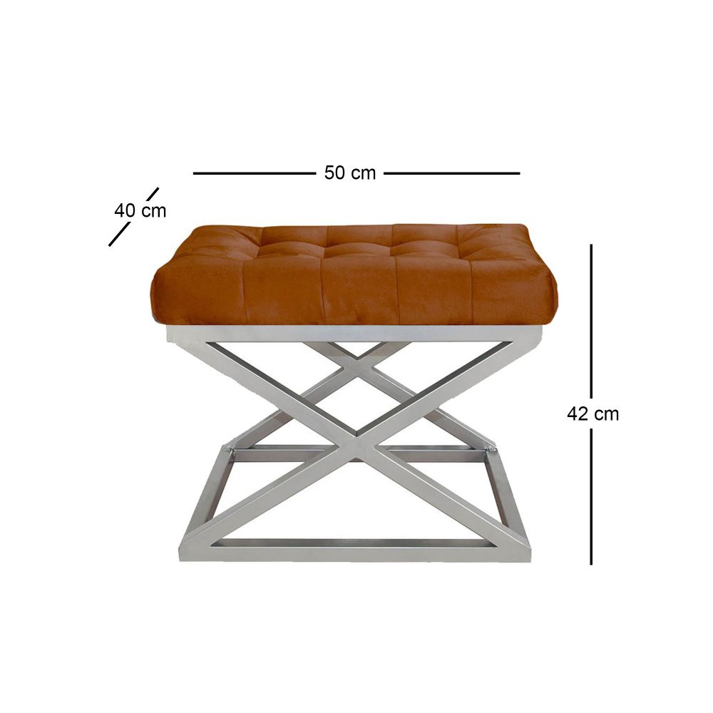 Capraz - Srebrni TerraCota Pouf slika 2