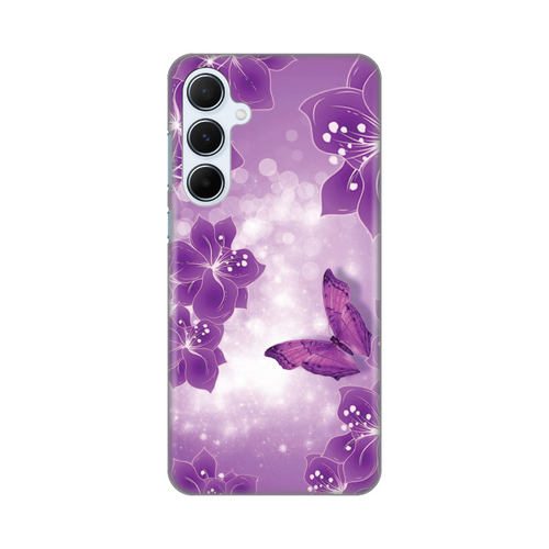 Torbica Silikonska Print za Samsung A556B Galaxy A55 5G Butterfly And Flowers slika 1