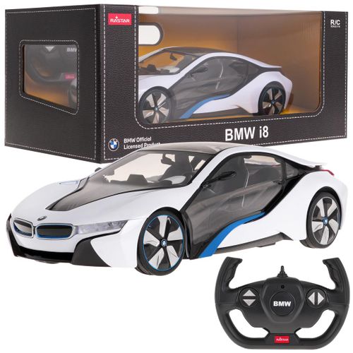 Licencirani auto na daljinsko upravljanje 1:14 BMW I8 RASTAR - bijeli slika 8