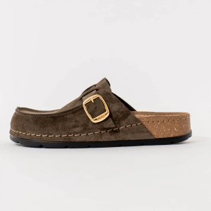 Scholl Ženske klompe Bora Moccasin, Tamno zelene