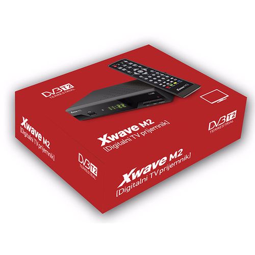 Xwave M2 DVB-T2 Set Top Box,LED,scart,HDMI,RF in-out,USB,media player,metalno kućište slika 4