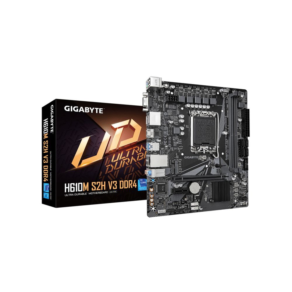 Gigabyte H610M S2H V3 DDR4LGA1700; 2xDDR4; M.2; 4xSATA6xUSB; HDMI, 2xDP, DVI, VGA slika 1