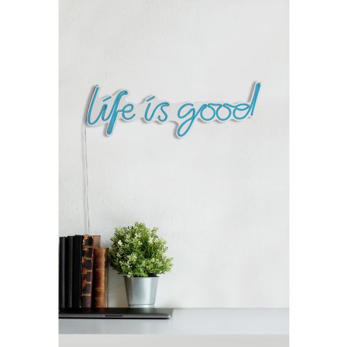 Wallity Ukrasna plastična LED rasvjeta, Life Is Good - Blue slika 4