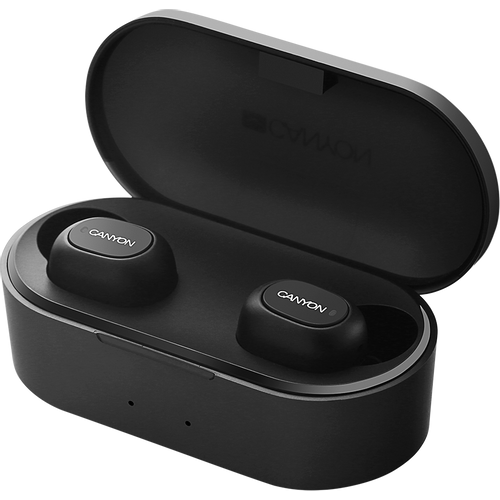 CANYON TWS-2 Bluetooth sport headset, with microphone, BT V5.0, RTL8763BFR, battery EarBud 43mAh*2+Charging Case 800mAh, cable length 0.18m, 78*38*32mm, 0.063kg, Black slika 2